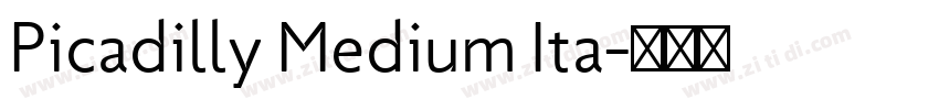 Picadilly Medium Ita字体转换